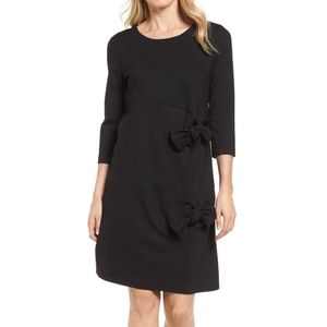 Halogen Black Bow Tie Detail Dress NEW Medium NWT